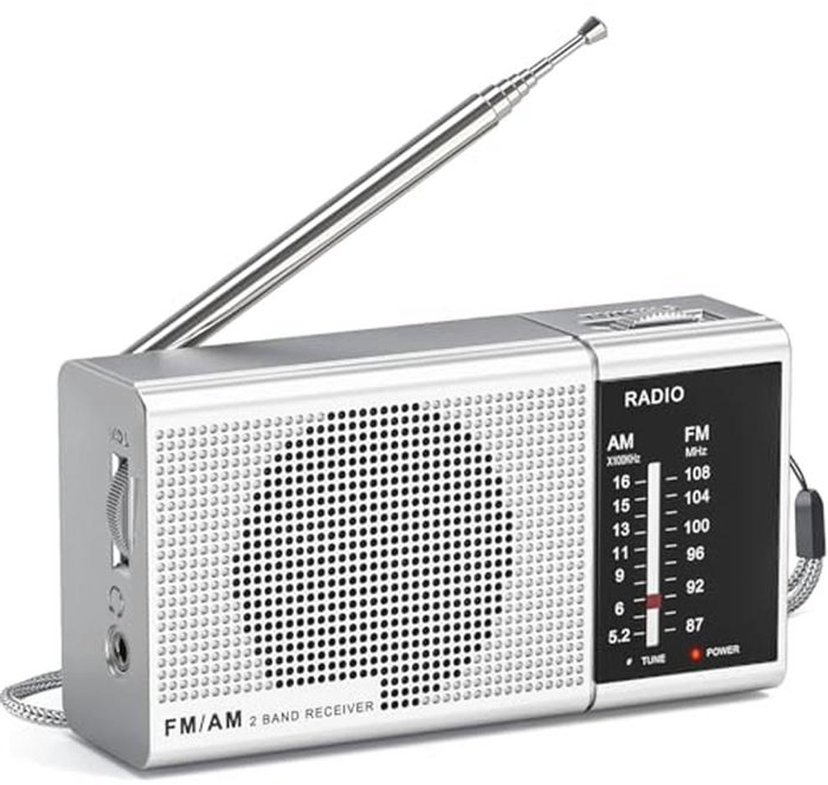 Draagbare AM/FM Radio met Uitstekende Ontvangst en Geluidskwaliteit