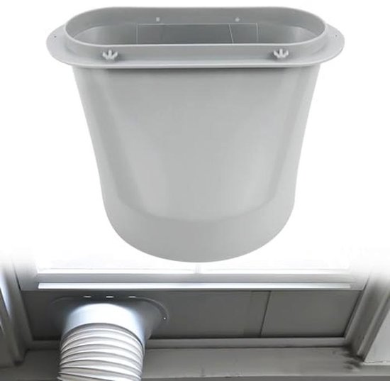 Raamadapter 150 mm voor afvoerslang airconditioning – luchtafvoer verbinding voor raam