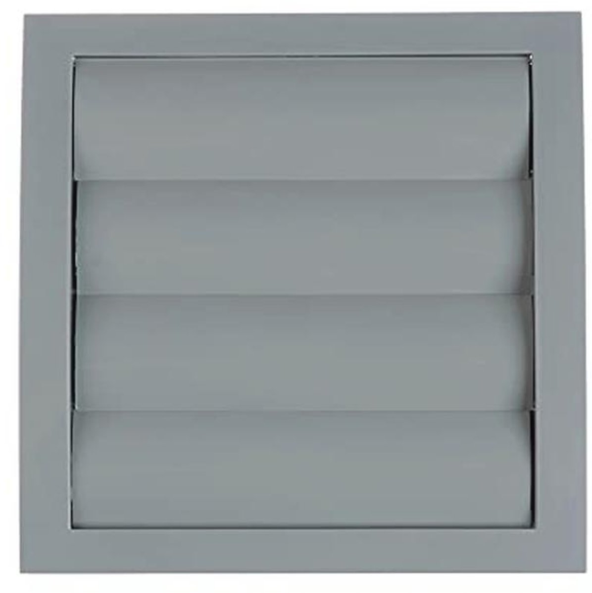 Grijs Ventilatierooster Ø 125 mm met Beweegbare Lamellen en Insectenbescherming