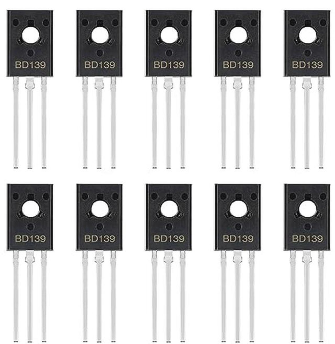 Vermogenstransistor NPN 1,5A 80V TO-126 voor Audioversterkers (verpakking van 20 stuks)
