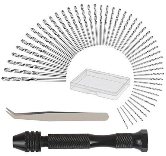 Mini Handboormachine 51-delig met Precisie Pin Vise en Micro Boren ...