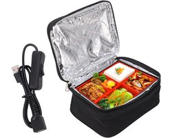 Verwarmde Lunchbox Draagbare Oven - USB-verwarming Magnetron Voedselverwarmer Elektrische Lunchtas Met Aluminiumfolievoering Voor Kantoorwerk Pick