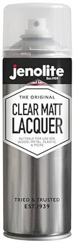 JENOLITE Clear Lacquer Spray | Satijn | Kristalheldere afwerking | 2 x 500 ml | Verbetert en beschermt het oppervlak en het lakwerk tegen corrosie en UV-schade, niet-vergelende vernis