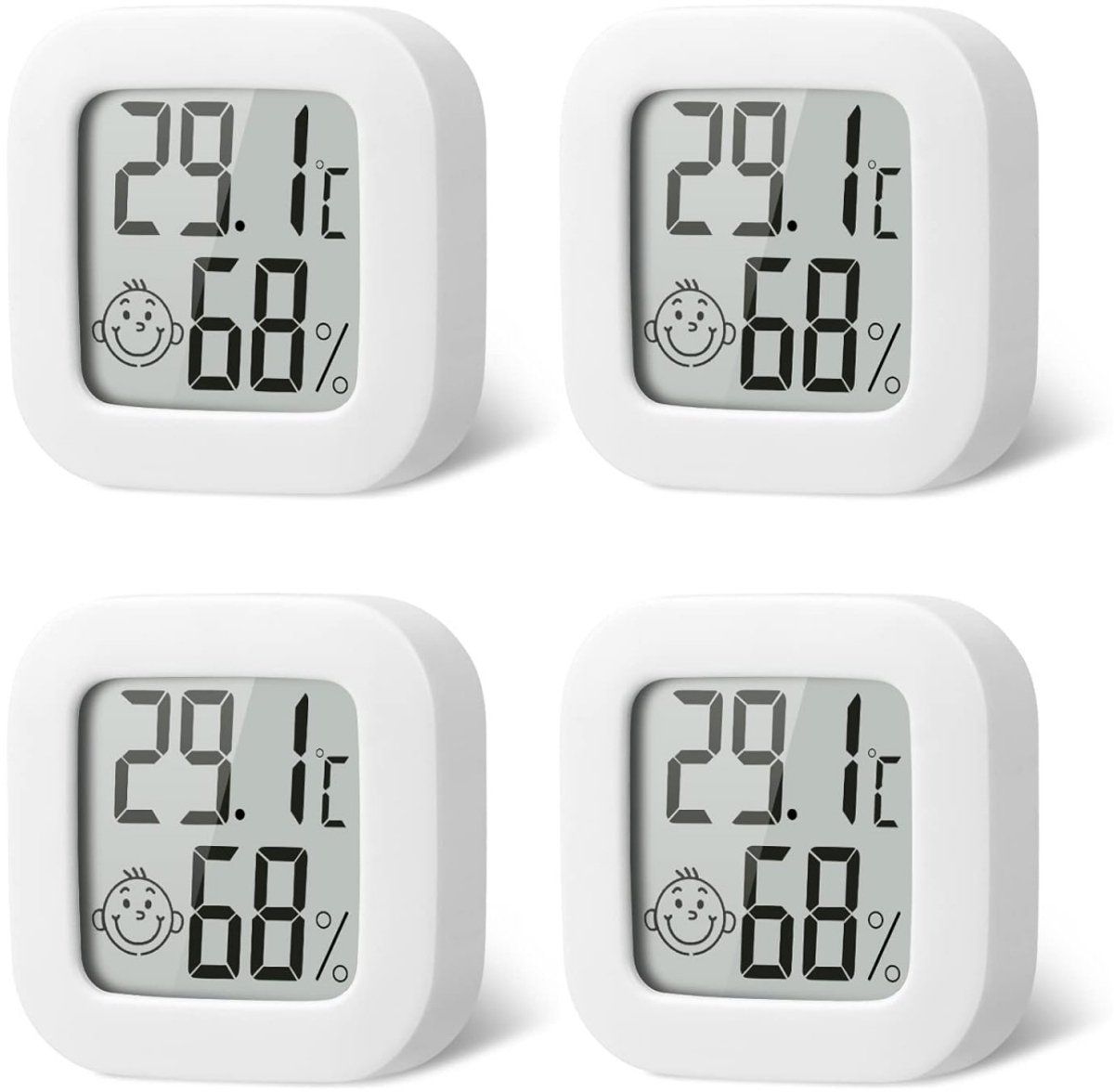 GELLDG Binnenthermometer - Hygrometer - Digitale hygrometer - Geschikt voor kas, reptiel,