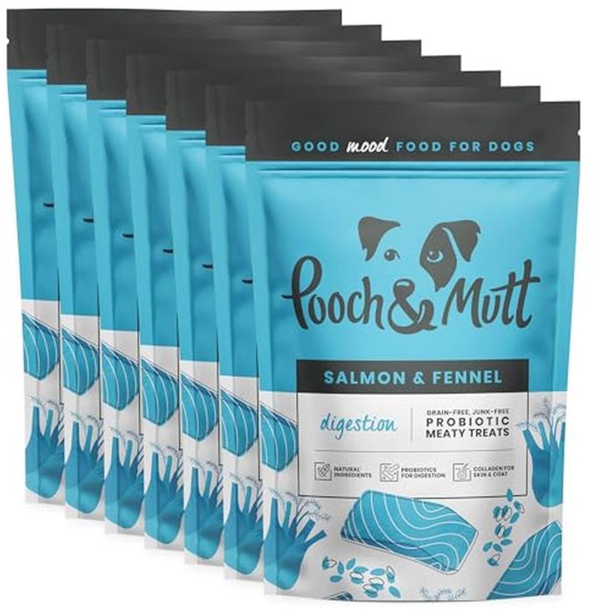 Graanvrije Vislekkernijen voor Honden - Gezonde Spijsvertering, 7 x 120 g