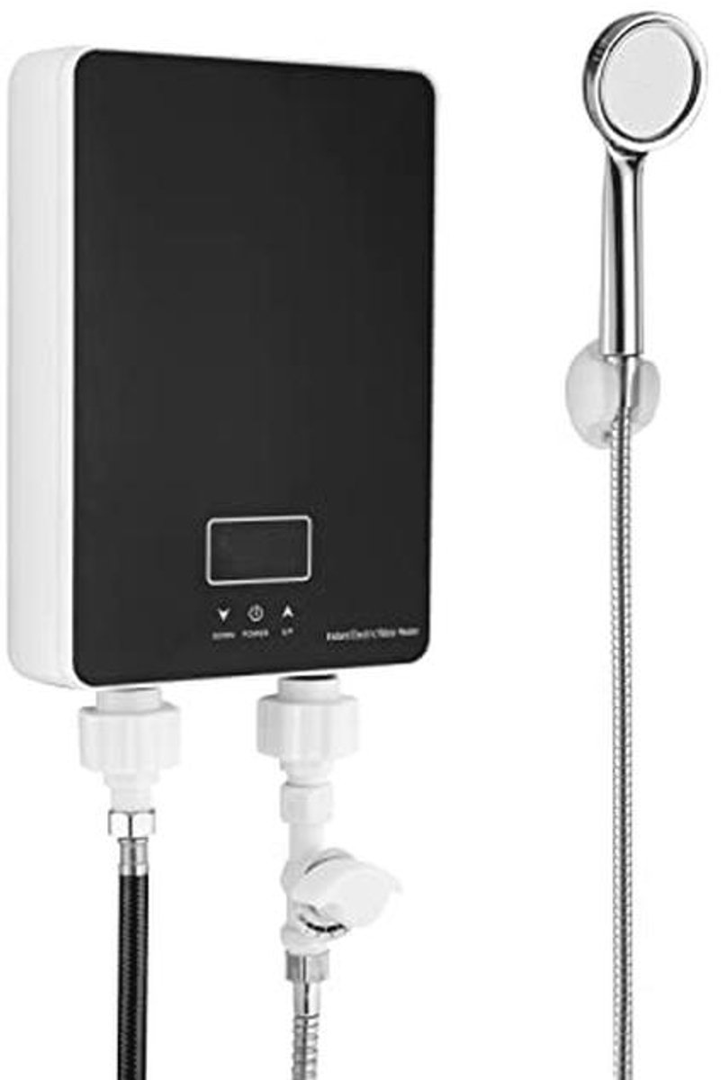 Elektrische Doorstroomboiler 6 kW met Douchekop en LED Paneel voor Badkamer en Keuken