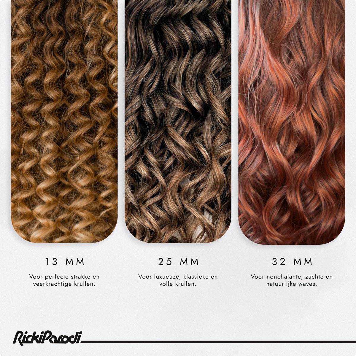 RickiParodi 3-in-1 Automatische Krultang MultiWave - afbeelding 2