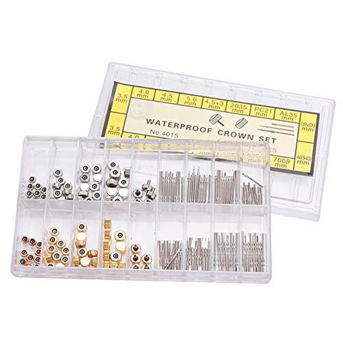 Horlogekroon en stemset - Roestvrij staal horlogereparatie accessoires