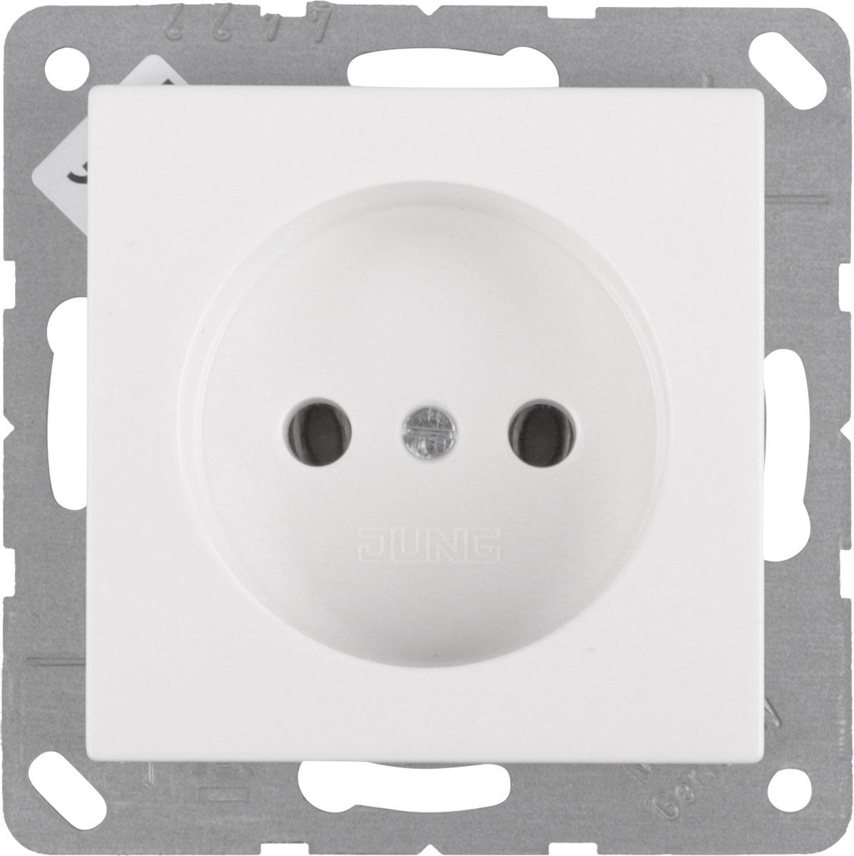 Jung AS500 contactdoos - inbouw - 1-voudig - polarwit