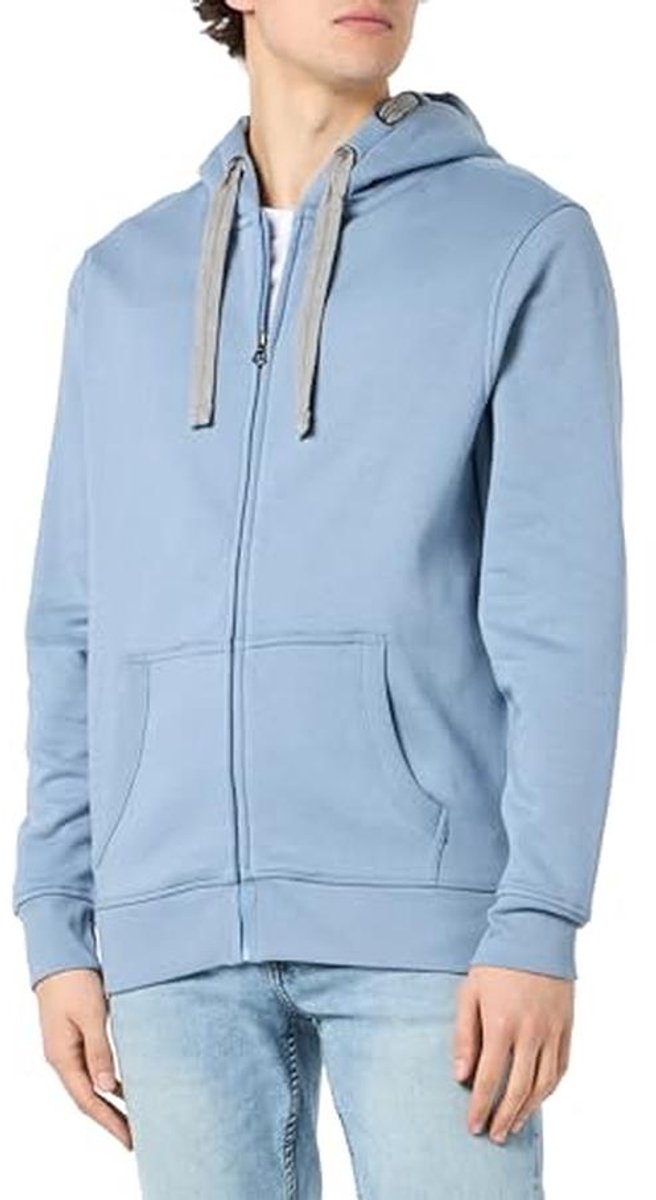 Heren Hoodie Sweatshirt met Capuchon in Zacht Mottled Stoff