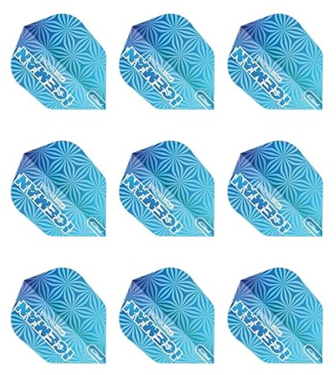 Professionele Hardcore Vorm No. 6 Extra Dikke Dart Flights - 100 Micron - 3 Sets (9 Flights)