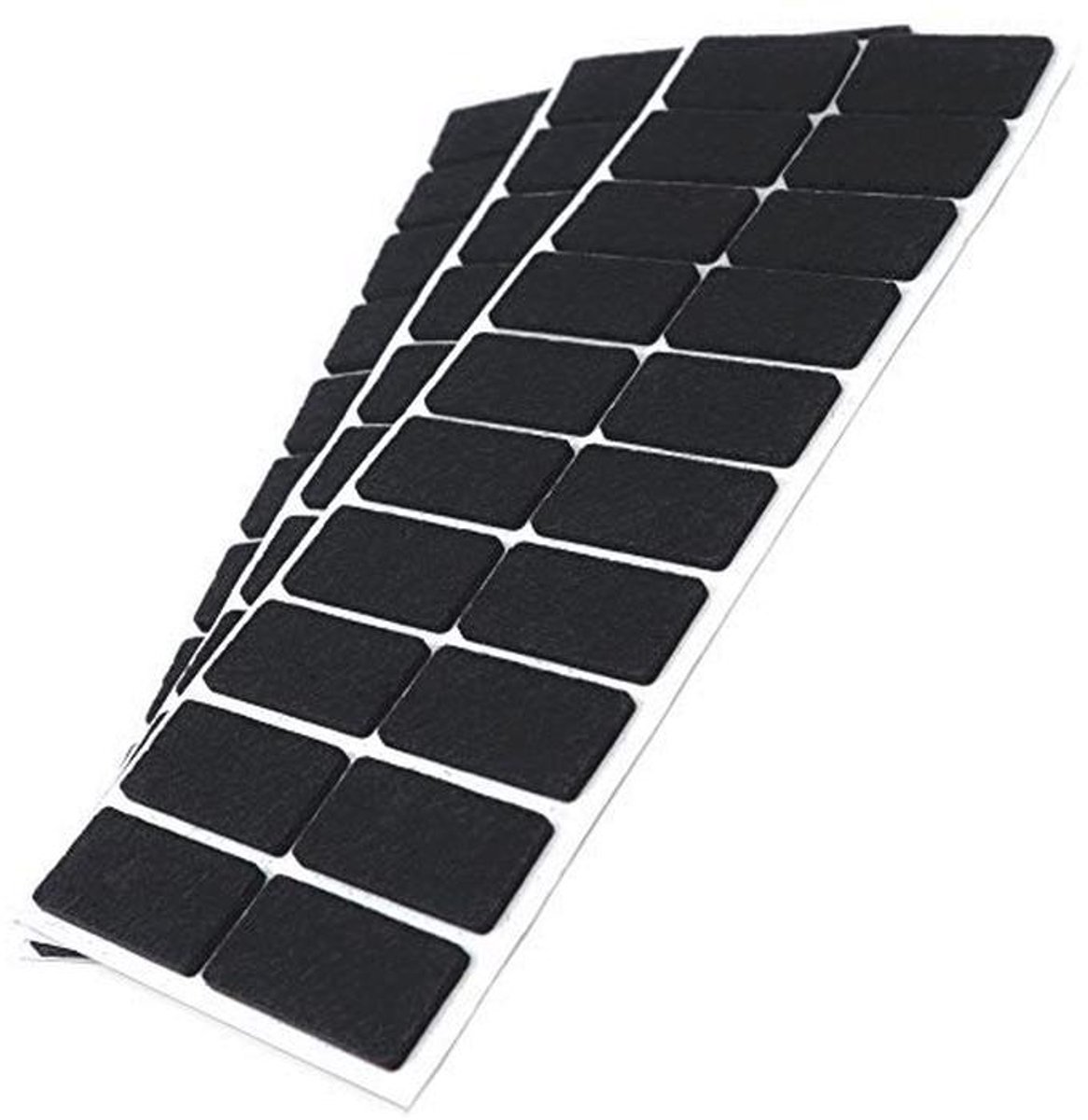 Zelfklevende Viltglijders voor Meubels - Rechthoekig 20x40mm - Bescherming voor Vloeren en Meubels