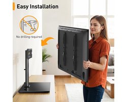 Candala standaard, tv-standaard voor 37-55 inch OLED LCD plasma platte & gebogen tv of monitoren tot 40 kg. Max. – 400 x 400 mm