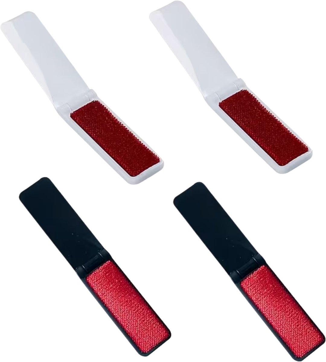 FA-VE Pluisjesborstel Pocket – Set van 4 Herbruikbare Pluisverwijderaars – Compacte Kledingborstel voor Reizen, Auto & Thuis – Anti-pluis Borstel