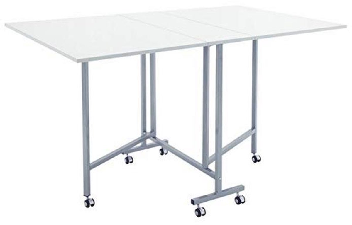 Inklapbare Snijtafel met Extra Werkruimte voor Hobbyprojecten - Mobiele Knutseltafel met Wielen