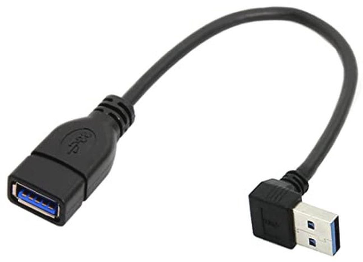 USB 3.0 Type-A Male naar Type-A Female Verlengkabel 20cm 5Gbps
