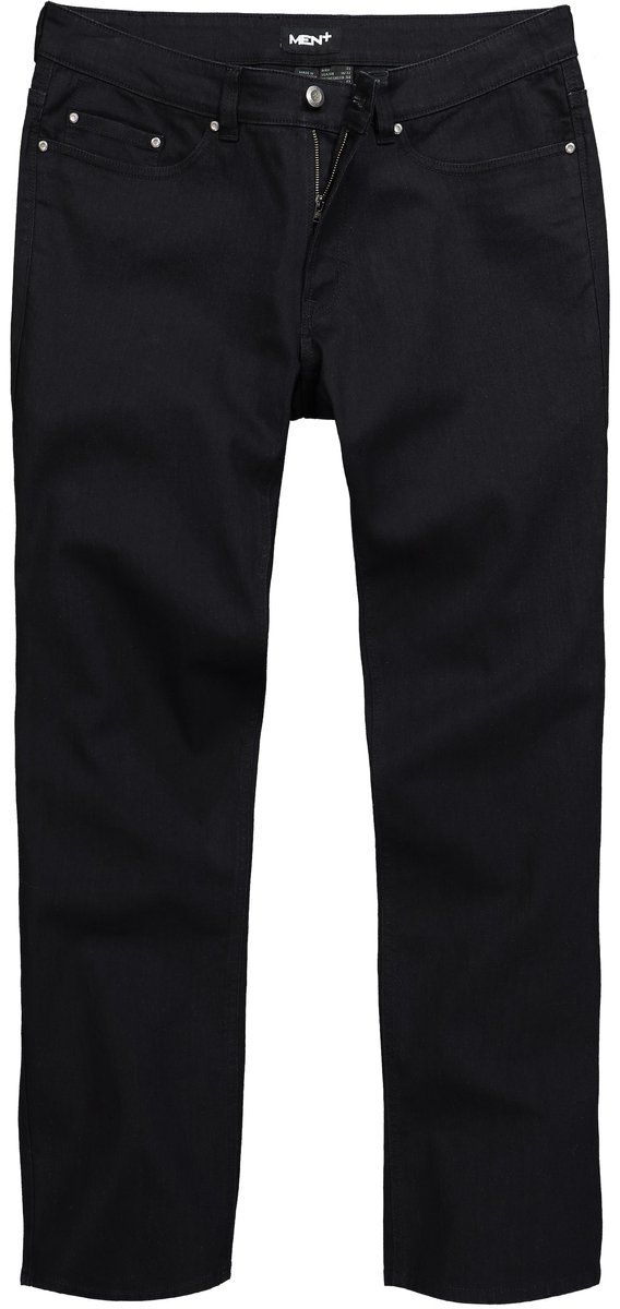 Men Plus - Heren - Jeans Buikfit denim Regular Fit 5-pocket gekleurde denim - Zwart - Maat 35
