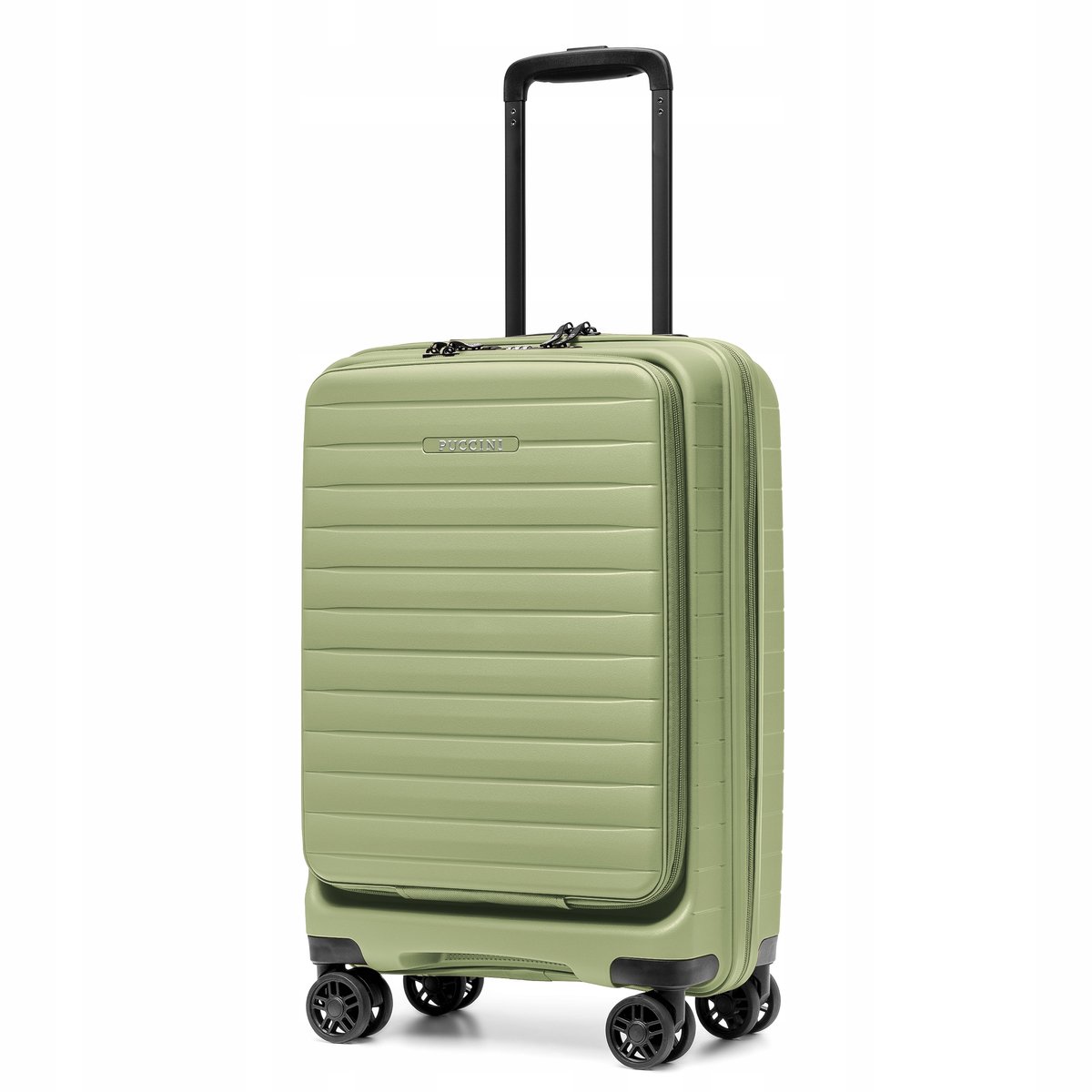 Puccini Seoul Groene Kabine Koffer met Laptopvak - Lichtgewicht PP028C-5