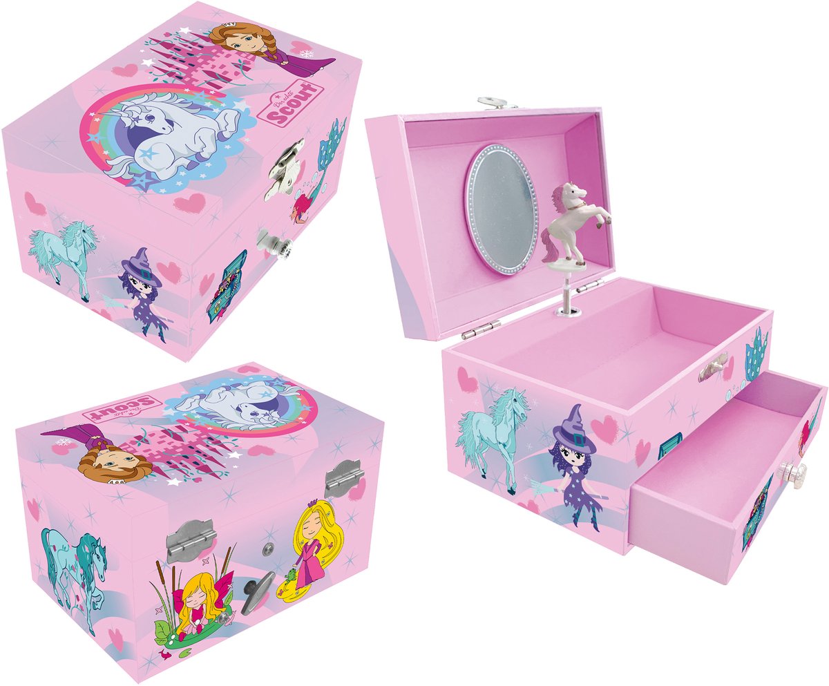 Scout Schmuckbox mit Spieluhr pink