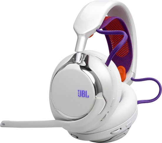 JBL Quantum 950 - Draadloze Over-ear Headset - Noise Cancelling - 2.4GHz & Bluetooth - Lage Latency - 50 uur batterij - Voor PC, PlayStation & Laptop - Wit