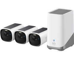 eufy eufyCam E40 3 – Cam Kit + HomeBase S280 – Kogel (vorm) – IP-beveiligingscamera – Buiten – 2688 x 1520 Pixels – Muur