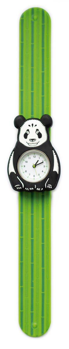 Mava: slap horloge PANDA, gemaakt van huidvriendelijk siliconenmateriaal, 22cm