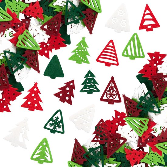 Kerstconfetti – 90 Gram, 7 Pakketten, Sneeuwvlokken En Kerstfiguren, Voor Tafeldecoratie En Feest, PVC