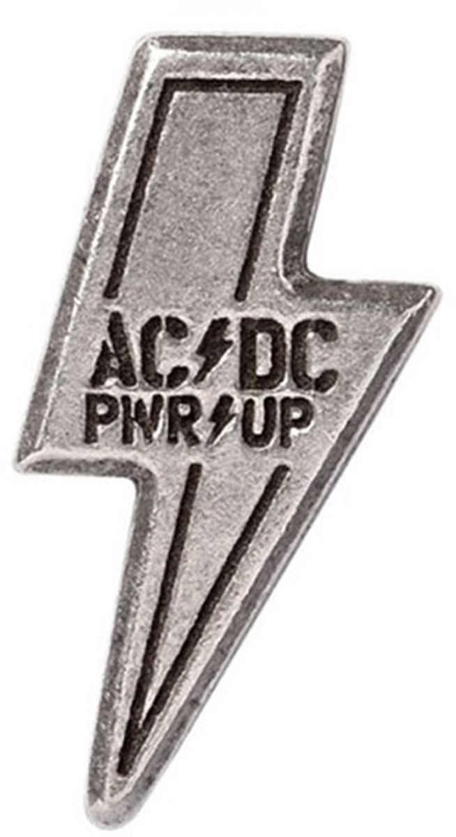 AC/DC PWR UP Unisex Speld - zilverkleurig - Standard
