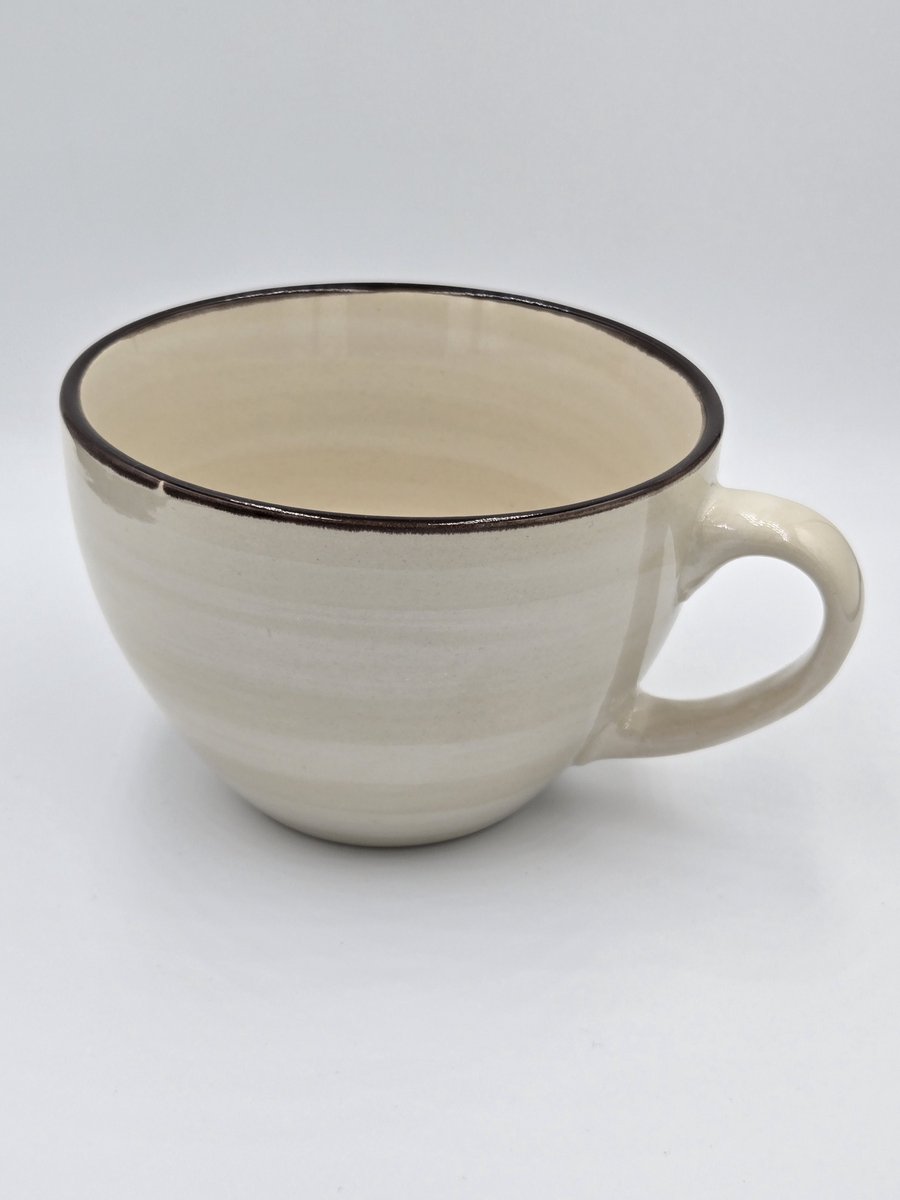 Mok Koffiemok Cumbia 425ml Crème Keramiek diameter 11cm hoogte 7cm