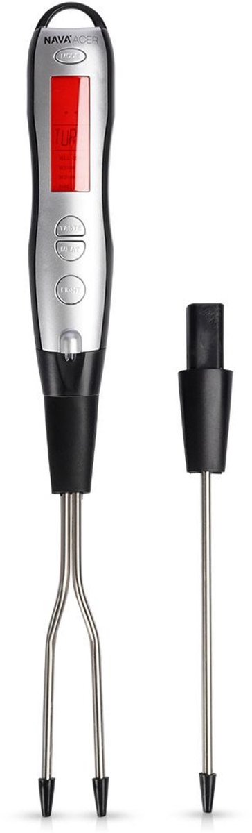Nava Acer Serie - Elektronische Keukenthermometer - 38,5 cm - LCD Display - RVS