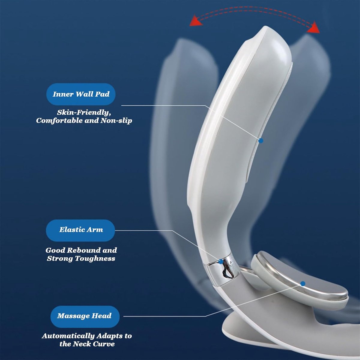 HORCONDORM Cervicale Massager met Verwarming en USB Opladen - afbeelding 2