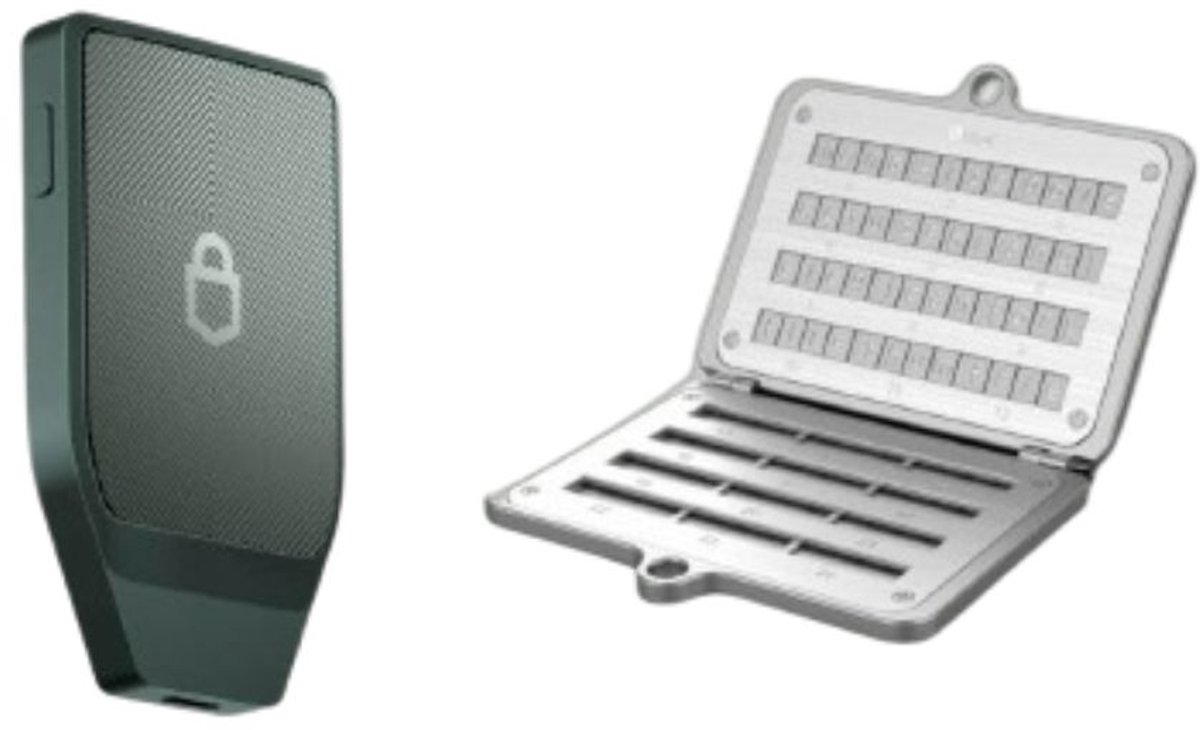 Trezor Safe 7 + Ellipal Seed Phrase Steel - Voordeelbundel - Hardware Wallet - Seed Phrase Back-up - Obsidian Green