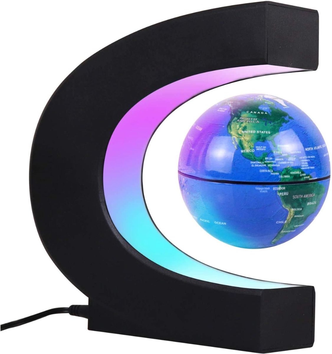 VH Supplies® Wereldbol met Verlichting - Globe - Educatieve Aardbol - 8 cm Aardbol