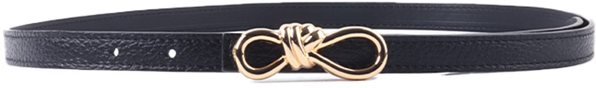 Giuliano Lederen Riem - Made in Italy - Zwart