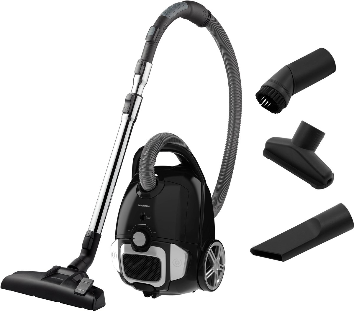 Inventum ST307ZZA - stofzuiger met zak - Zwart