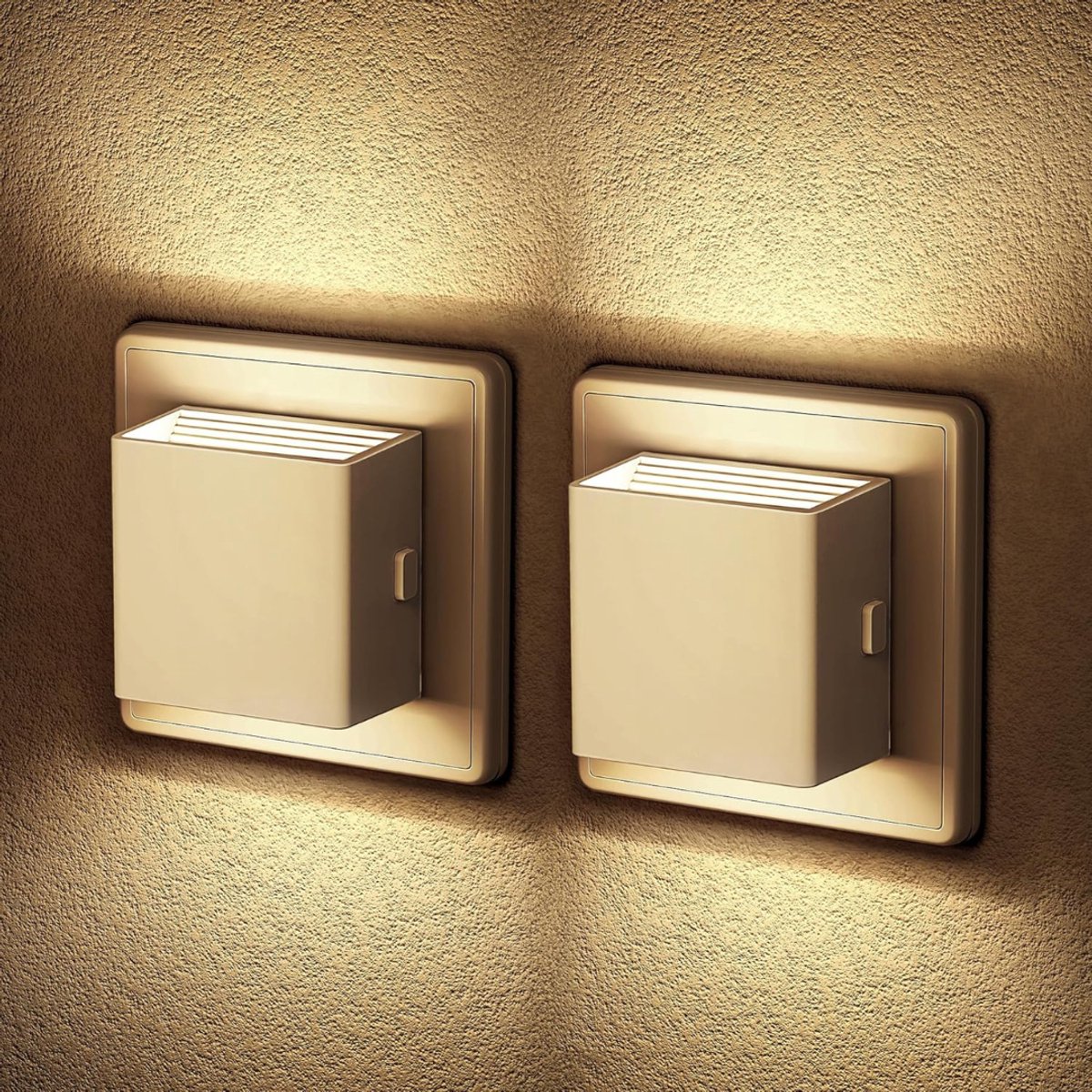 ZRSS® Stopcontact Lampje - Stekkerlamp - Stekker Lamp - Instelbare Helderheid - 2 Stuks