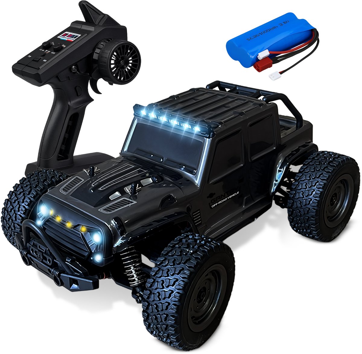 Nince Bestuurbare Auto - RC Auto voor Buiten - 70 km/u - Monstertruck - Geschikt voor Jongens & Volwassenen