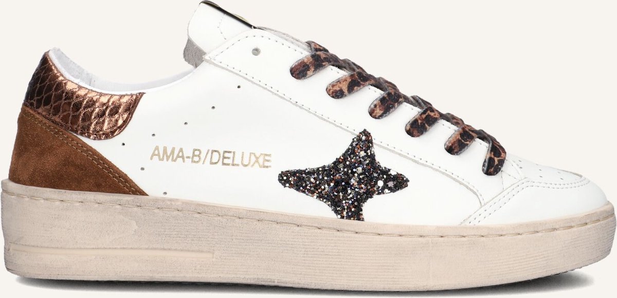 Ama Brand Deluxe Slam Sneakers - Leer - Dames - Wit - Maat 41