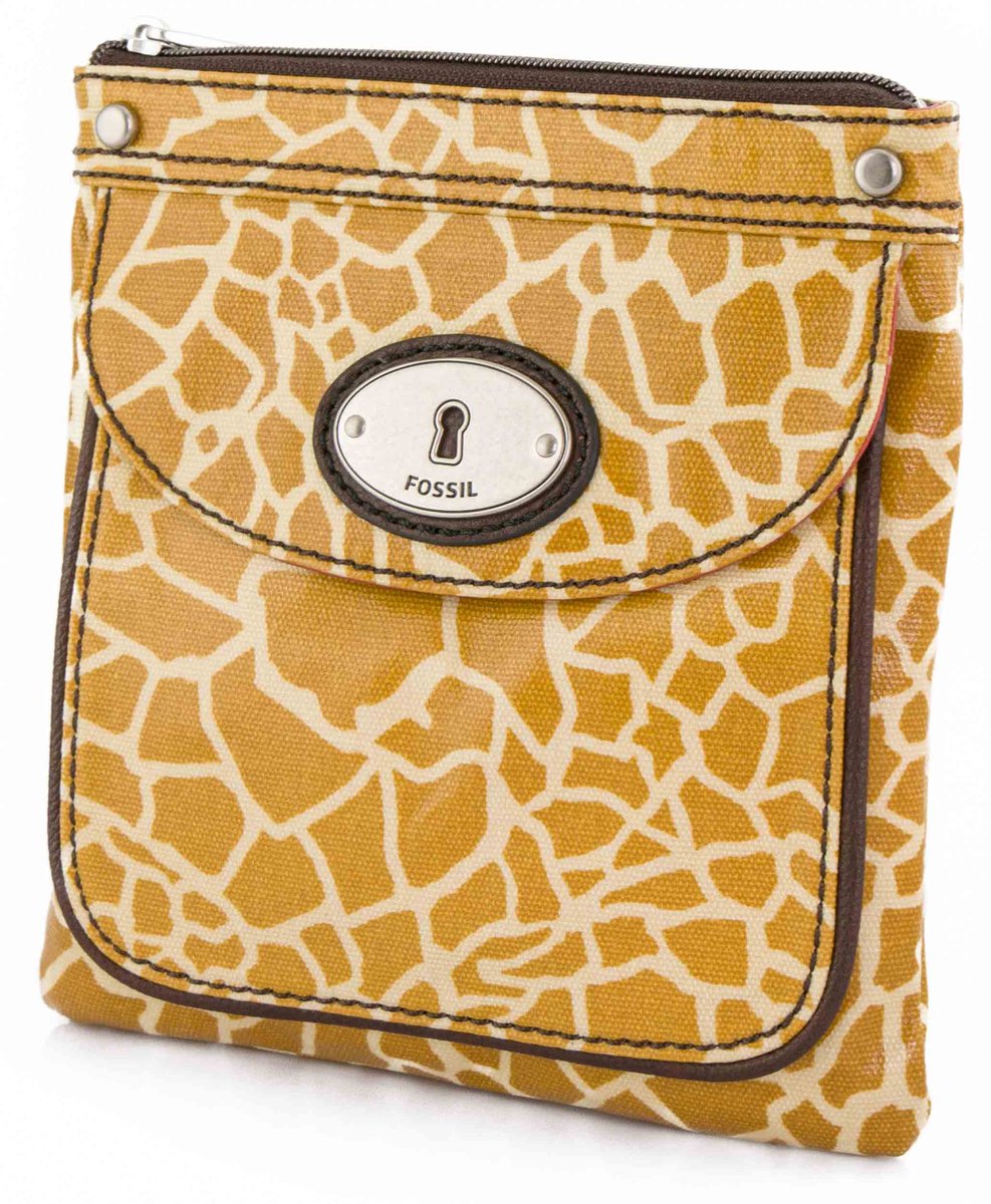 Dameshandtas Fossil Wmns Handschoudertas Keyer Mini Giraffe Bruin - UNI