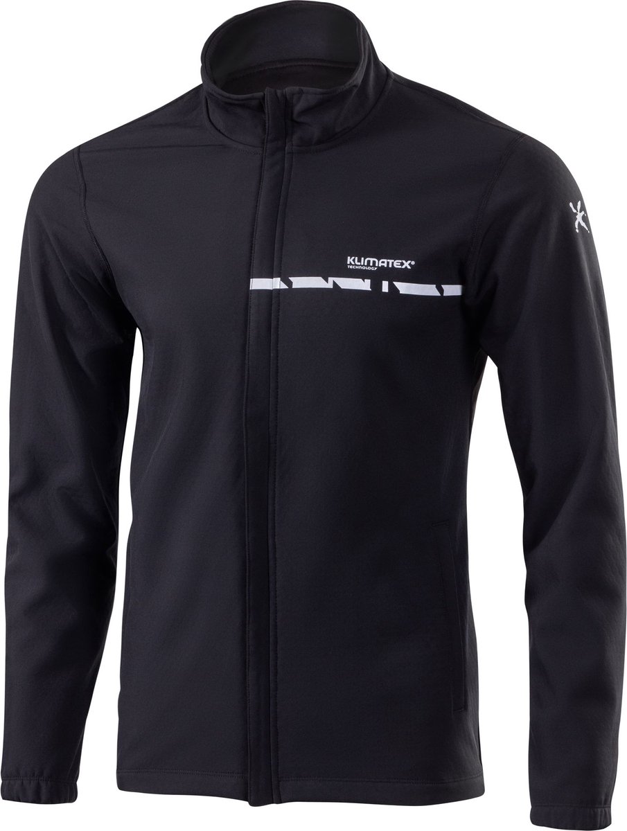 Heren hardloopjack Klimatex Teron Zwart - S