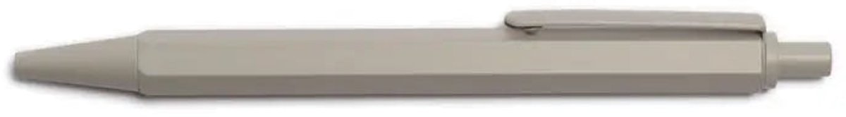 Boring Pen - Luxe Pen - Medium Penpunt - met duurzame Geschenkdoos - Metaal - grijs gecoat - navulbaar - Boring Collection