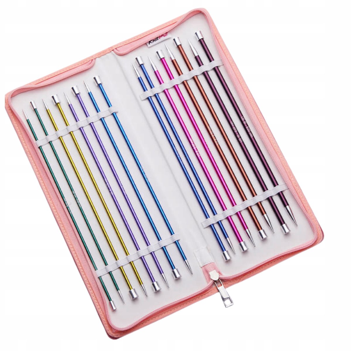 KnitPro Zing Grande Rechte Breinaalden Set - 25cm - 11 Paren