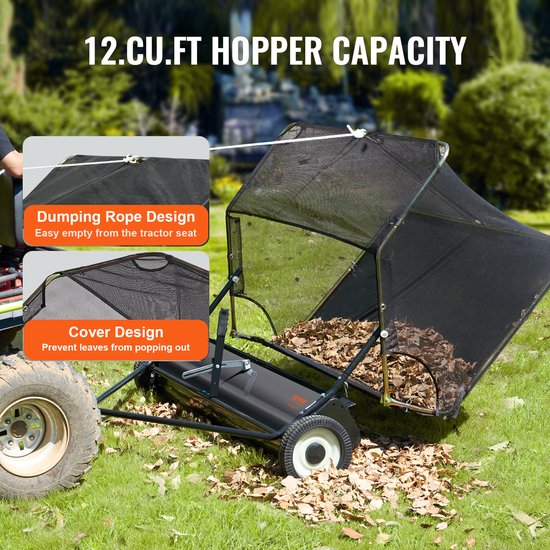 VEVOR 106,6cm Grasveger, Grasveger, Zitmaaier, Zitmaaier, Bladveger — afbeelding 5