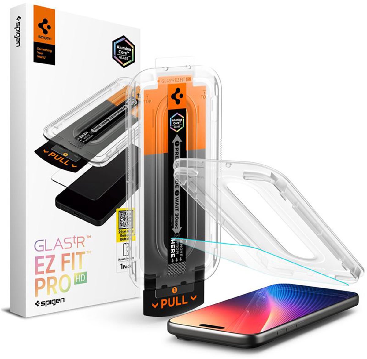Spigen EZ Fit Glas.tR met Applicator - 1 pack geschikt voor Apple iPhone 17 Pro Max