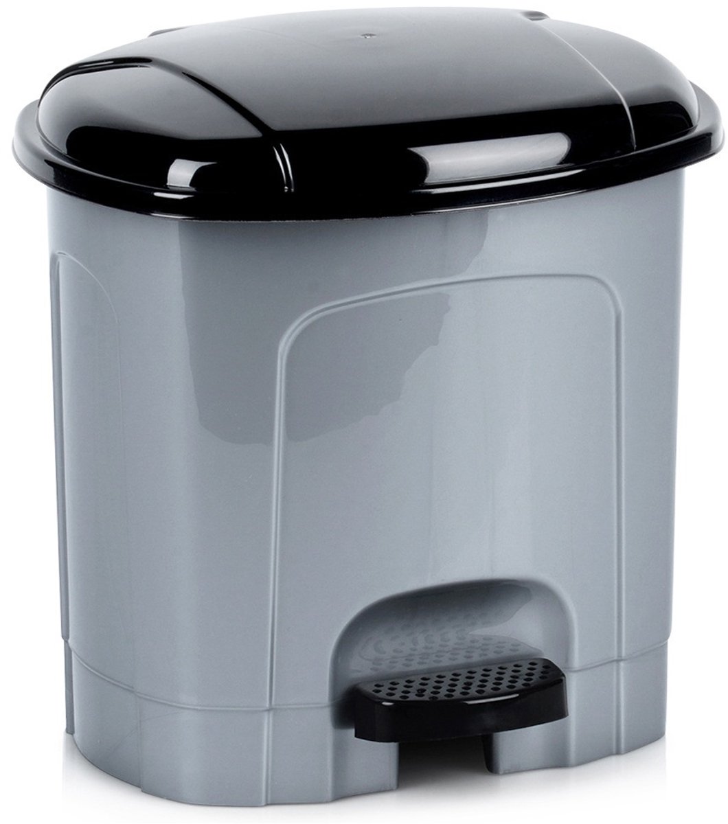 Orion - Plastic Pedaalemmer - 3L - Grijs - Uitneembare Binnenemmer