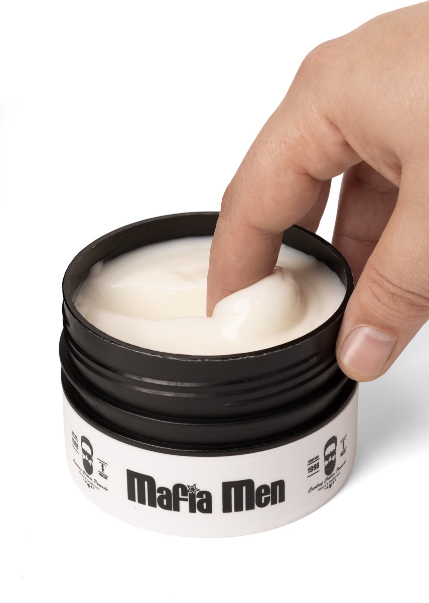 Mafia Men POMADE curling Cream Pomade Hairgum Hair Styling Pomade Natural Flexible Style- Hairgel wax - Haar wax gel Pomade- Styling gel wax Pomade -Haar wax Hair gel - Aqua gel wax- op water basis Gel wax Styling - Shiny look wax 150ml