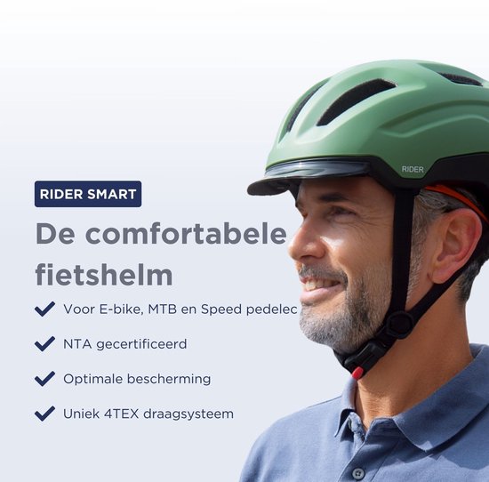 Casque de vélo GOOFF Rider - casque le plus confortable avec doublure 4TEX - noir mat avec NTA 8776 extra sûr et adapté aux speed pedelec - taille M