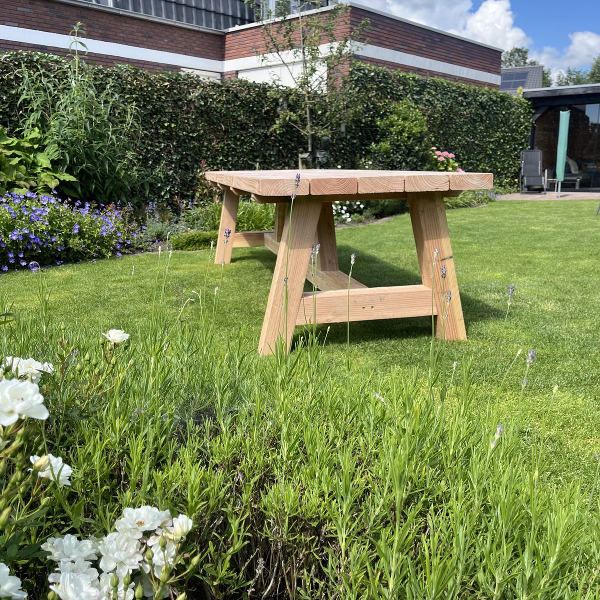 Grote Robuuste Douglas Tuintafel - 250x100 cm
