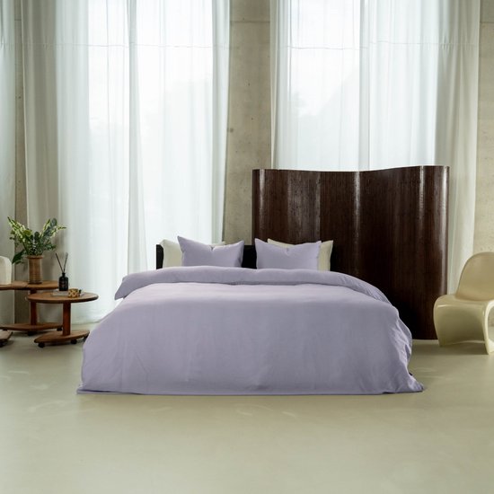 Kayori Kiyo Dekbedovertrek Tencel - 200x200-220 + 2 slopen - Tweepersoons - Lila