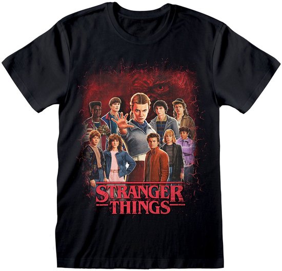 T-shirt Stranger Things - Collage Character Vecna L